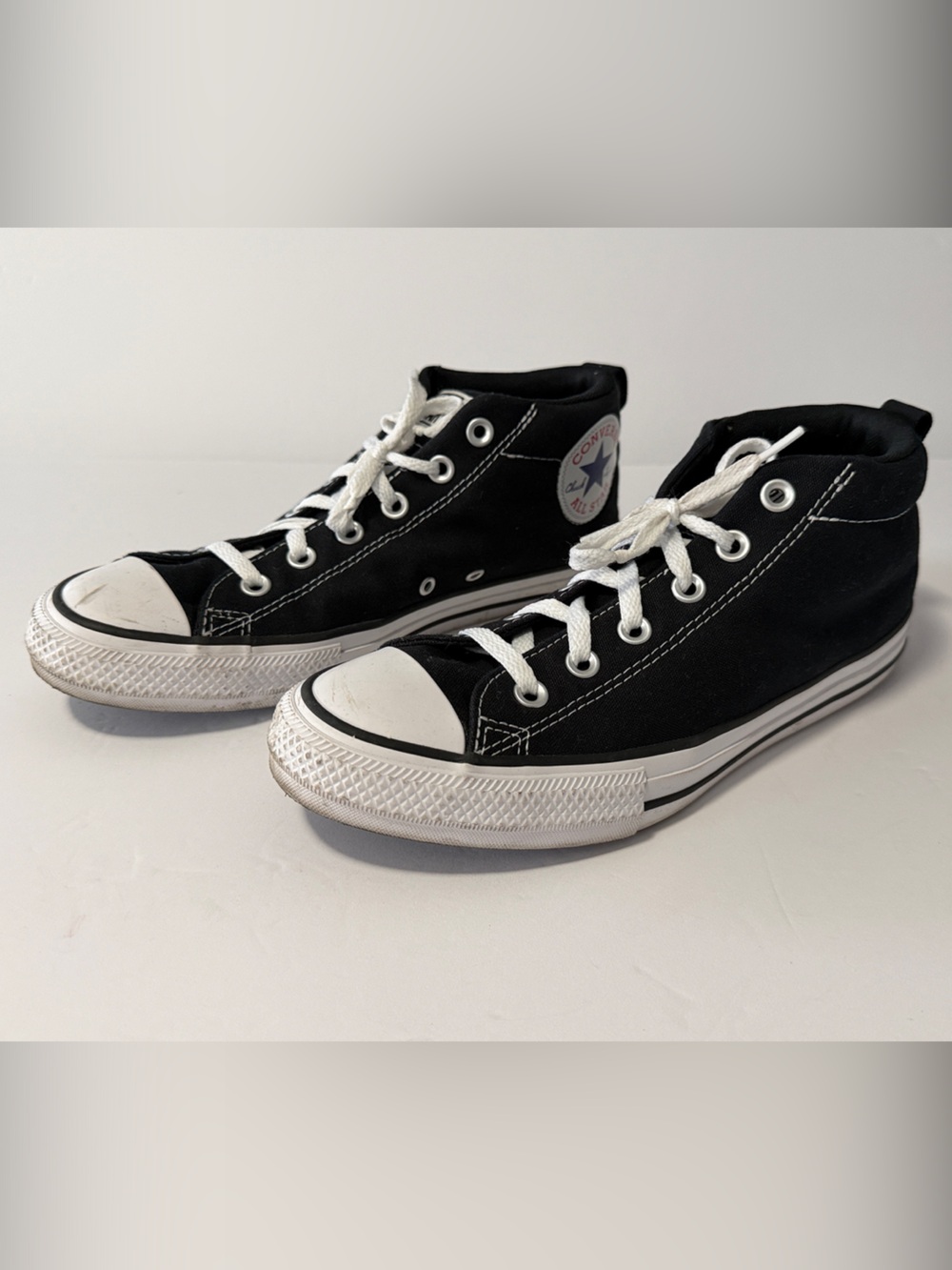 Converse Kids Black and White High-Top Sneakers